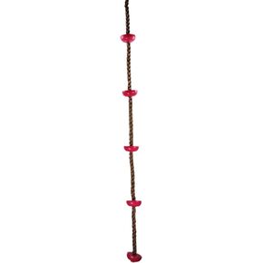 Swing Set Stuff Climbing Rope with Steps (Pink) & SSS Logo Sticker