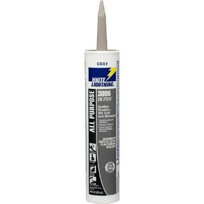 White Lightning W11000010 3006 Ultra All Purpose Elastomeric Sealant, 10 OZ