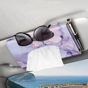 CaseBot Car Visor Tissue Holder, Sun Visor Napkin Holder, Mask Holder for Car, PU Leather Backseat Tissue Box for Car Truck SUV, Blooming Hibiscus in Saudi Arabia