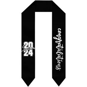 FHSUISN Class of 2024 Graduation Stole, High School College Students Graduation Sash Gifts Scarves for Men Women