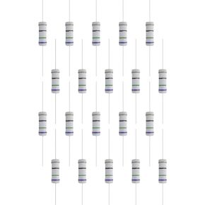FOCMKEAS 30 PCS 2 Ohm Resistor Axial Lead, 2W 5% Tolerance Metal Oxide Film Resistor, Flame Proof for DIY Electronic, Audio-Video Projects