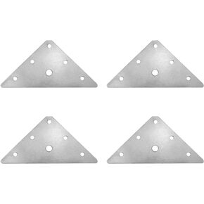 Mending Plates JCBIZ 4pcs Stainless Steel Triangular Flat Corner Braces Straight Brackets
