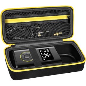 Case Compatible with Fanttik X9 Pro Portable Tire Inflator for Motorcycle, Also for Xiaomi Electric Air Compressor 2/ 1S, Inflate Bike Pump Box Hold Air Tube, Valve Adaptor, Charging Cable (Bag Only)