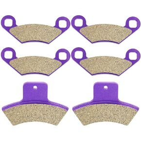 OCPTY FA159 FA270 Front and Rear Carbon Fiber Brake Pads Fit for 2000-2001 for Polaris Magnum 325 4x4, 2000, 2002 for Polaris Scrambler 400 2x4, 1998-2004 for Polaris Scrambler 500 4X4