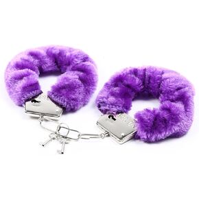 Stainless Steel Wrist Ankle O Ring Double Lock Hand-Cuffs Ankle Handcuffs Bracelet Soft Hand-Cuffs Ankle Handcuffs Heavy Duty Tactical Steel Metal Hand Cuffs Gift for Women/Men(Hand Width≤ 6.2cm)