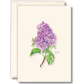 Earth Sky + Water - Lilac Notecard Set - 8 Blank Cards with Envelopes