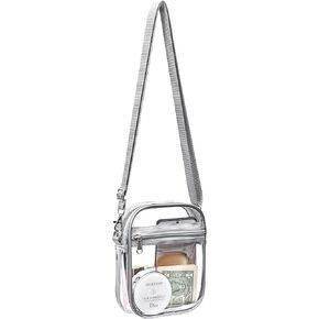 gdbis Clear Crossbody Bag, Stadium Approved Clear Purse Bag for Concerts Sports Events