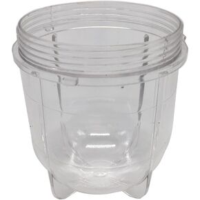 12oz Replacement short bullet Cups, compatible with Original Magic Bullet Blender Juicer MB 1001 /MB 1001B/MBR-1701 /MBR-1702 /MBR-1101 /MB-BX1770-02/MBR-0301 (1, Short bullet cup)