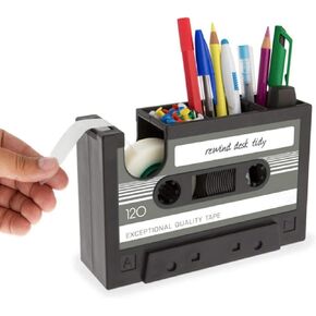 حامل أقلام الشريط الإبداعي، موزع شريط كاسيت ريترو، حاوية مرتبة للمكتب، منظم اللوازم المكتبية، كوب قلم رصاص in Kuwait