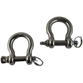 Stainless Steel 316 Anti-Off Bow Shackle with Locking Ring