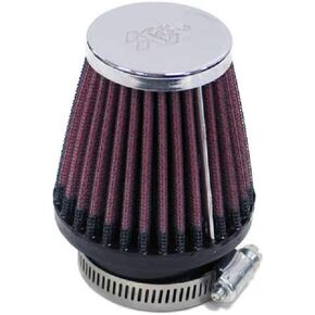 K&N Universal Clamp-On Air Intake Filter: High Performance, Premium, Replacement Air Filter: Flange Diameter: 1.8125 In, Filter Height: 3 In, Flange Length: 0.625 In, Shape: Round Tapered, RC-2320