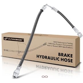 A-Premium Rear Driver Brake Hydraulic Hose Compatible with BMW Models - E53 X5 2000 2001 2002 2003 2004 2005 2006 - Replace# 34301165765