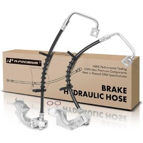 A-Premium Rear Outer Brake Hydraulic Hose Compatible with Dodge, Chrysler and Volkswagen Models - Grand Caravan 2008-2011, Town & Country 2008-2011, Routan 2009-2011 - Replace# 4721975AA(Pack of 2）