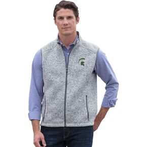 Vantage Apparel Men's Collegiate Premium Summit Sweater Fleece Vest