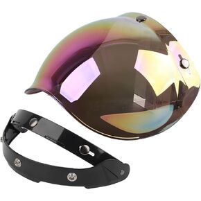 for 3 snap face shield for motorcycle helmet Motorcycle Retro 3-snap Sun Visor Shield Windproof Helmet Lens Colored visor for motorcycle helmet 3 snap face shield for motorcycle helmet motorcycle hel
