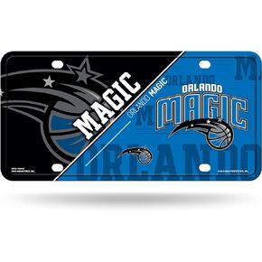 Rico Industries NBA Orlando Magic Split Metal Auto Tag 8.5" x 11" - Great for Truck/Car/SUV