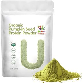 UNLEASH'D ORGANIC 2-Pack Pumpkin Seed Protein Powder(1 Pound), Enhance Immune System Function, Non-GMO, Vegan, Gluten Free，Organic Plant Based Protein Powder Without Artificial Sweeteners