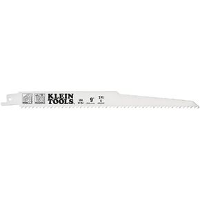 Klein Tools 31716 Bi-Metal Reciprocating Saw Blade for General Rough-In and Wood with Nails, Made in USA, 6 TPI, 6-Inch, 5-Pack