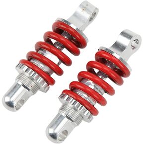 2Pcs Rear Shock Absorbers for Scooter, Spring Assisted Shock Absorber Aluminum Alloy Adjustable for ATV Scooter 100mm