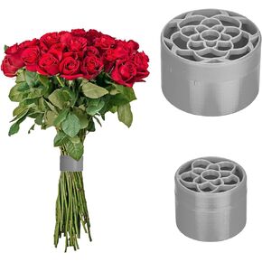 2pcs Spiral Ikebana Stem Holder, Flower Bouquet Twister Spiral DIY Ikebana Stem Holder Ring Flower Arrangement Holder Floral Art Centerpiece Accessory (Large & Small)