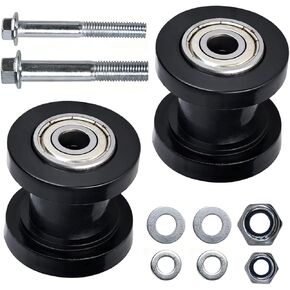 8mm & 8mm Chain Roller Pulley Tensioner Wheel Guide Per for Motorcycle Mini Bike Atv 125cc 140cc 160cc SSR XR125 KLX110 CRF50 Pitster Pit Dirt Bike Parts (Black)