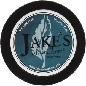 Jake's Mint Chew - Wintergreen - 3 Pack - Tobacco & Nicotine Free!