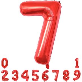 toniful 40 بوصة بالونات أرقام كبيرة حمراء 0-9، عدد 3 أرقام 3 بالونات الهيليوم، احباط مايلر بالونات أرقام كبيرة لحفلات أعياد الميلاد الذكرى السنوية لوازم الزينة