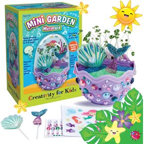 Creativity for Kids Mini Garden: Axolotl Terrarium - STEM Science Kit for Kids, Axolotl Arts and Crafts for Kids, Kids Gifts Stocking Stuffers and DIY Girls Toys Age 6-8+