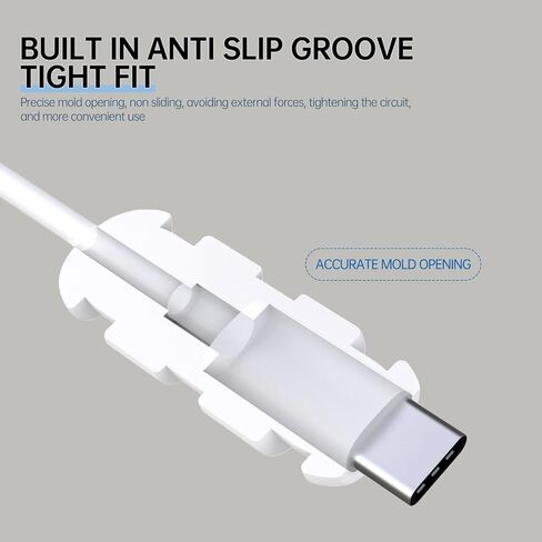 8pcs 4sets Icable Protector Durable Dual Type-C Charge Cable Protector - Protect and Extend Life of Charging Cables, Silicone Cord Protector, Compatible with iPhone Andriod Cable (Dual Type C, Set 5) in Saudi Arabia