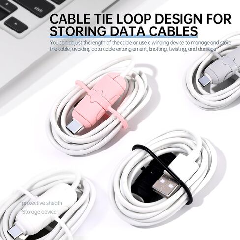 8pcs 4sets Icable Protector Durable Dual Type-C Charge Cable Protector - Protect and Extend Life of Charging Cables, Silicone Cord Protector, Compatible with iPhone Andriod Cable (Dual Type C, Set 5) in Saudi Arabia