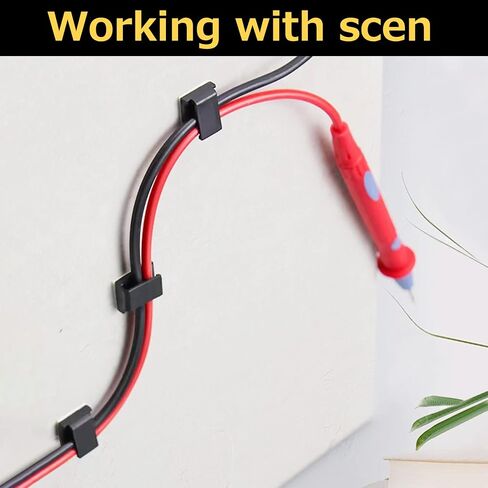 Kanemc 80 PCS 3/5" Cable Wire Clips, Upgraded Cord Management Strong Adhesive Cable Clamps for Under Desk, Outdoor Lights Strip, Wall, Desktop, Car, Dash Cam, TV PC Ethernet (White) in Saudi Arabia