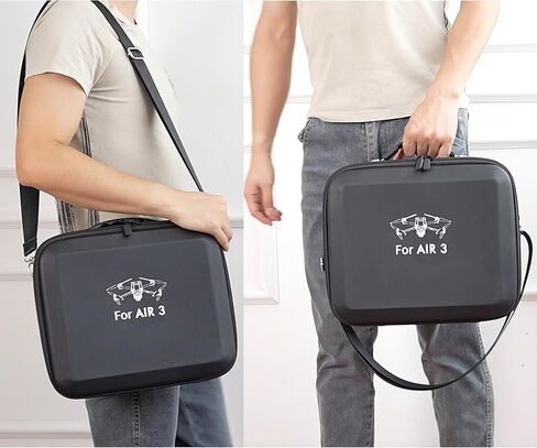 حقيبة حمل PONYRC Air 3، حقيبة كتف محمولة مصنوعة من جلد البولي يوريثان المقاوم للماء للسفر لـ DJI Air 3، DJI RC-N2/ DJI RC 2 عن بعد ملحقات Air 3 الأخرى in Kuwait