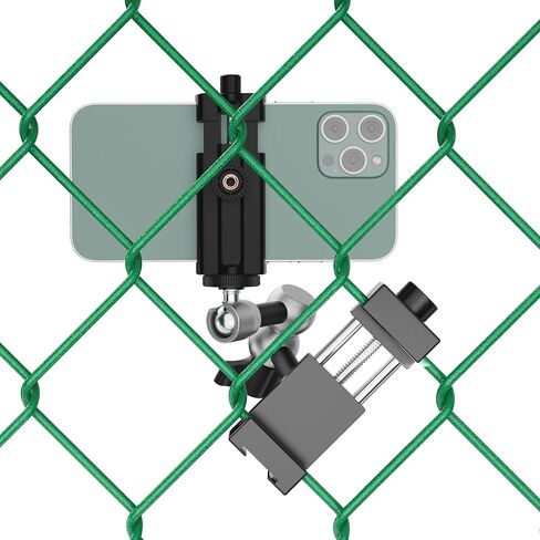 حامل سياج Proanko Mevo لـ Mevo Start والهواتف وGoPro وكاميرات الحركة الأخرى، مصنوع من الألومنيوم متعدد النقاط قابل للتعديل لتسجيل ألعاب البيسبول والكرة اللينة وألعاب التنس (M3) in Kuwait