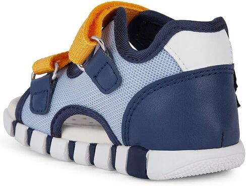 Geox Boy's Sandals Lupidoo 5, Lite Navy/Yellow, 7 Toddler in Saudi Arabia