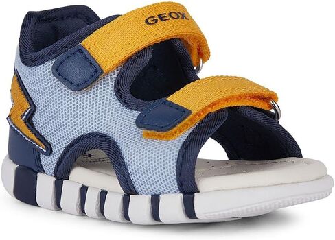 Geox Boy's Sandals Lupidoo 5, Lite Navy/Yellow, 7 Toddler in Saudi Arabia
