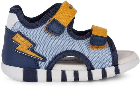 Geox Boy's Sandals Lupidoo 5, Lite Navy/Yellow, 7 Toddler in Saudi Arabia