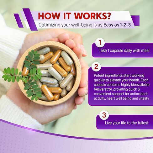 PEAKPURY Trans-Resveratrol 6000mg Berberine 4000mg Quercetin 3000mg بذور العنب 3000mg Milk Thistle - مكمل البوليفينول - صنع في الولايات المتحدة الأمريكية in Kuwait