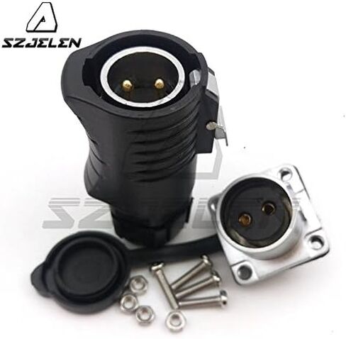 SZJELEN XHP20 30A IP67 2Pin Waterproof Aviation Cable Connector Plug and Socket,LED Light Power Cable Connector,Fit RV Solar Port (2Pin, Plug Male &Socket Female) in Saudi Arabia