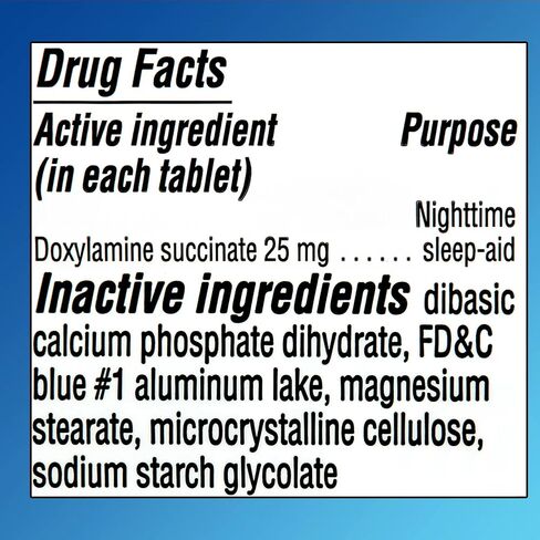 Doxylamine Succinate- Tablets Nighttime 32 Count Equate Sleep Aid 25mg (Pack of 1), Boxed by Fusion Shop Store in Saudi Arabia