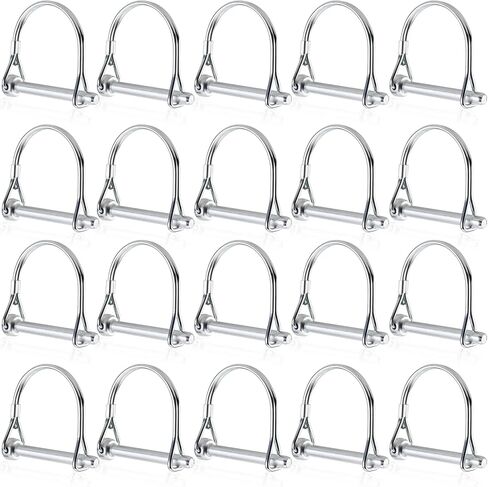 دبوس وصلة المقطورة من AuInn، دبابيس قفل السلك، دبوس وصلة الأمان، دبوس مقطورة مقوسة بقطر 6 مم × 50 مم لحديقة المزرعة (10) in Kuwait