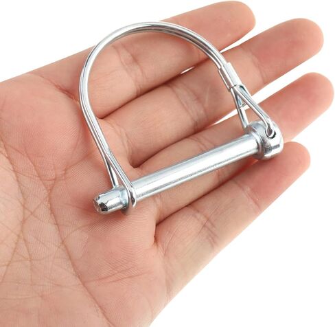 دبوس وصلة المقطورة من AuInn، دبابيس قفل السلك، دبوس وصلة الأمان، دبوس مقطورة مقوسة بقطر 6 مم × 50 مم لحديقة المزرعة (10) in Kuwait