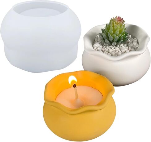 Fish Tank Shape Candle Jar Silicone Mold DIY Succulent Flower Pot Vase Jewelry Storage Box Concrete Resin Plaster Mould in Saudi Arabia