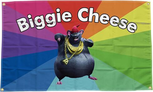 MURCAL Big Cheese Meme Tapestry 3 * 5FT Banner Flag For Room College Decor Room Backdrop Poster Fashion Art Home Decor in Saudi Arabia