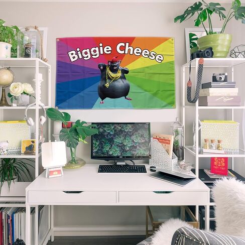 MURCAL Big Cheese Meme Tapestry 3 * 5FT Banner Flag For Room College Decor Room Backdrop Poster Fashion Art Home Decor in Saudi Arabia
