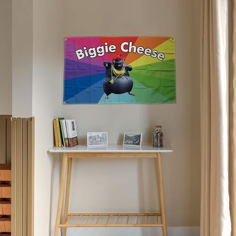 MURCAL Big Cheese Meme Tapestry 3 * 5FT Banner Flag For Room College Decor Room Backdrop Poster Fashion Art Home Decor in Saudi Arabia