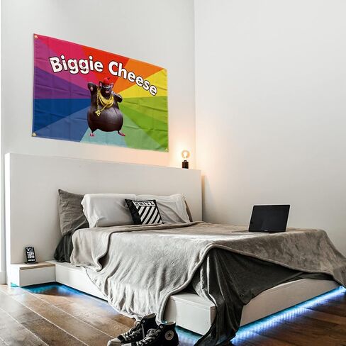 MURCAL Big Cheese Meme Tapestry 3 * 5FT Banner Flag For Room College Decor Room Backdrop Poster Fashion Art Home Decor in Saudi Arabia