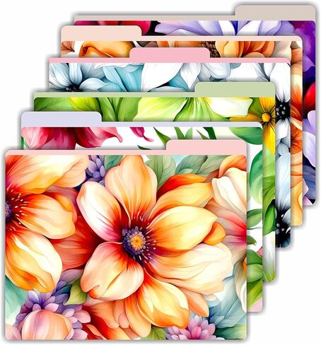 PARTH IMPEX 12 Pack Decorative File Folders, 1/3 Cut Tab with Assorted Positions, Letter Size Paper Holders (9.37" x 11.75") Matte Finish Laminated for Office School Work - Inspirational Quotes Design in Kuwait