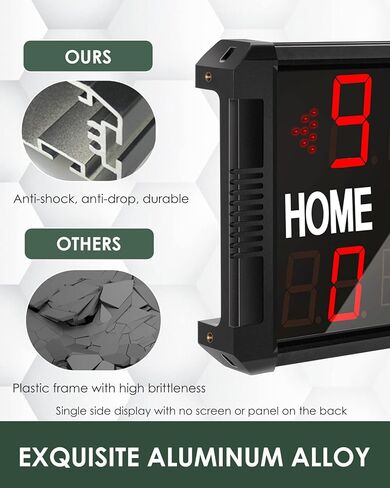 لوحة نتائج Spolehli Led مع حامل ثلاثي القوائم، لوحة نتائج كرة قدم متعددة الرياضات 14/24 ثانية، لوحة نتائج محمولة قابلة للتثبيت على الحائط، لوحة نتائج رقمية لكرة القدم وكرة السلة وكرة القدم والكرة الطائرة in Kuwait