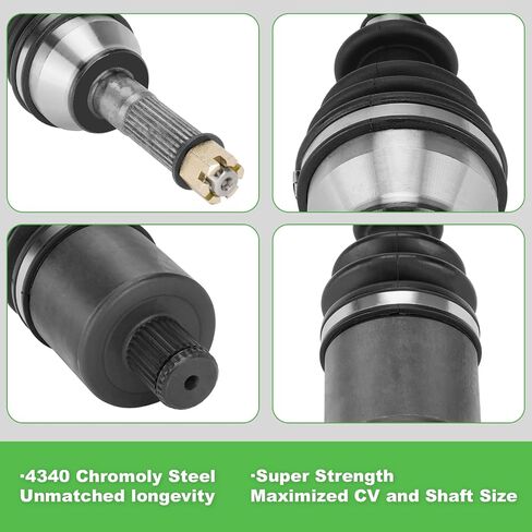 Front Left Right CV Axle Shaft for Polaris Ranger 900 Crew 2014-2019, RZR S 800 2009-2014, Ranger Crew 1000 EPS 2020, Ranger 570 Crew Full-Size 2015 for 1332637 in Saudi Arabia