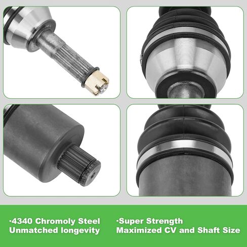 Front Left Right CV Axle Shaft for Polaris Ranger 900 Crew 2014-2019, RZR S 800 2009-2014, Ranger Crew 1000 EPS 2020, Ranger 570 Crew Full-Size 2015 for 1332637 in Saudi Arabia